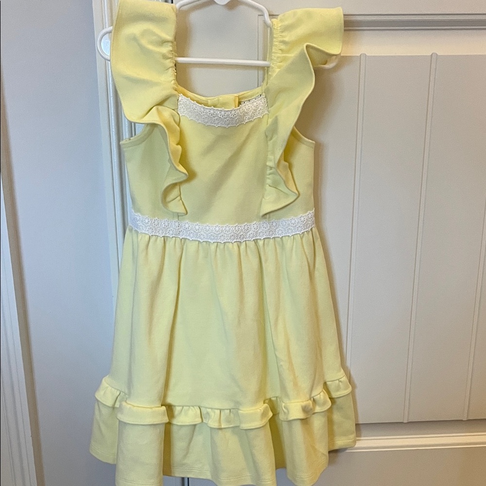 Janie and Jack Yellow Ruffle Dress